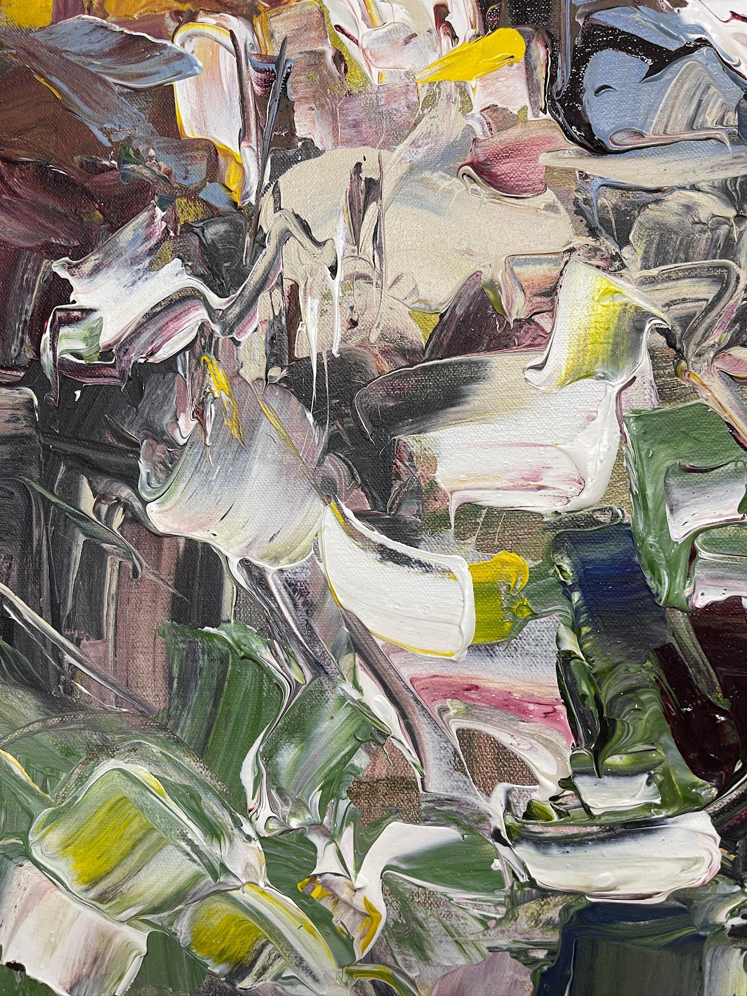 Continuum II by Tejinder Kanda - Contemporary Impasto Painting For Sale 10