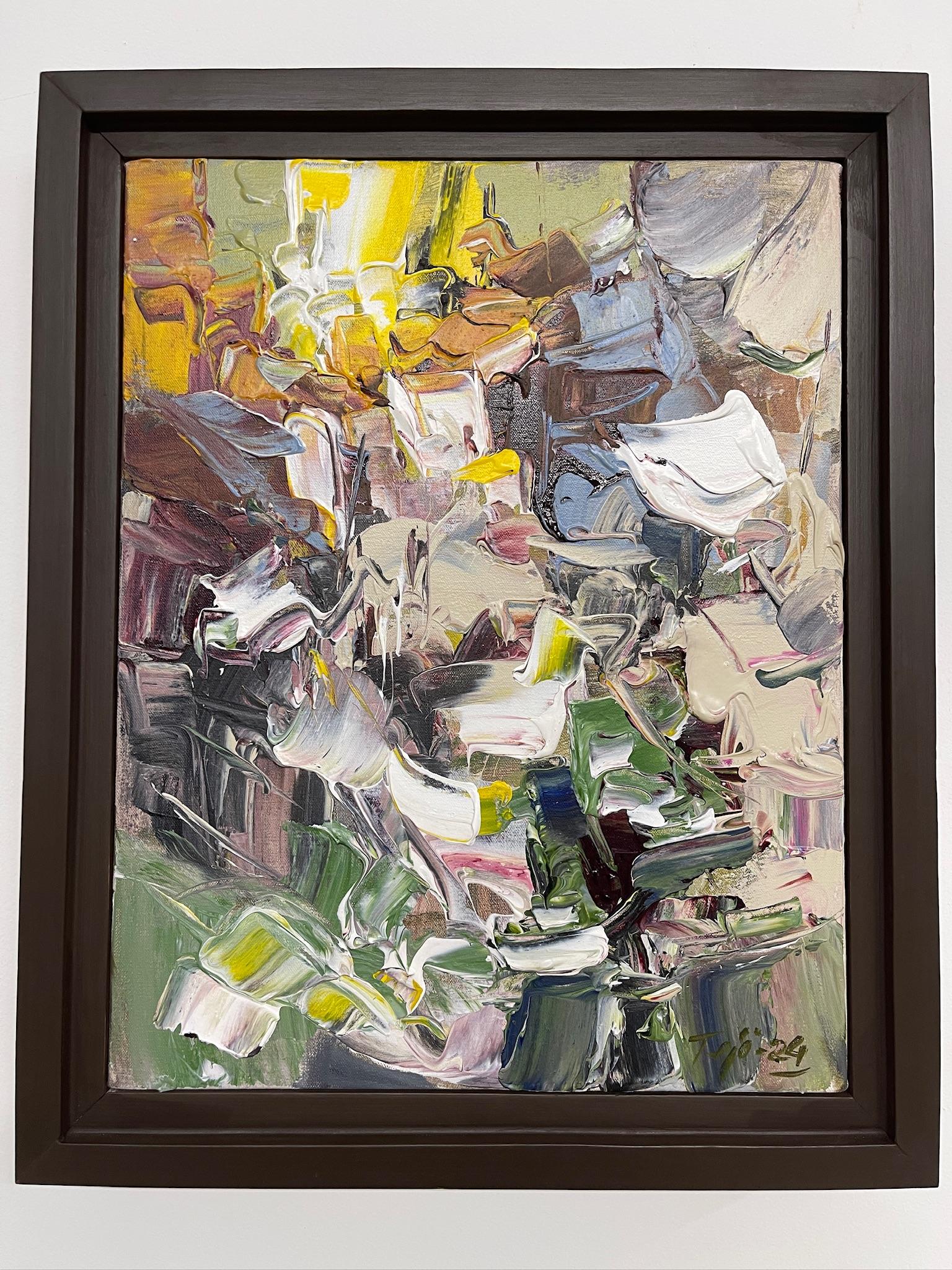 Continuum II by Tejinder Kanda - Contemporary Impasto Painting For Sale 11