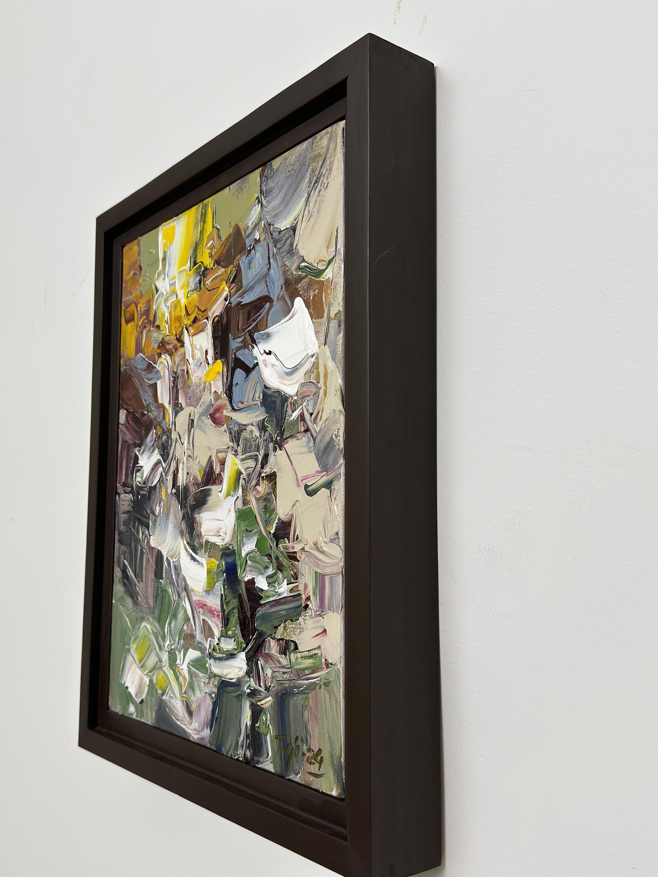 Continuum II by Tejinder Kanda - Contemporary Impasto Painting For Sale 15
