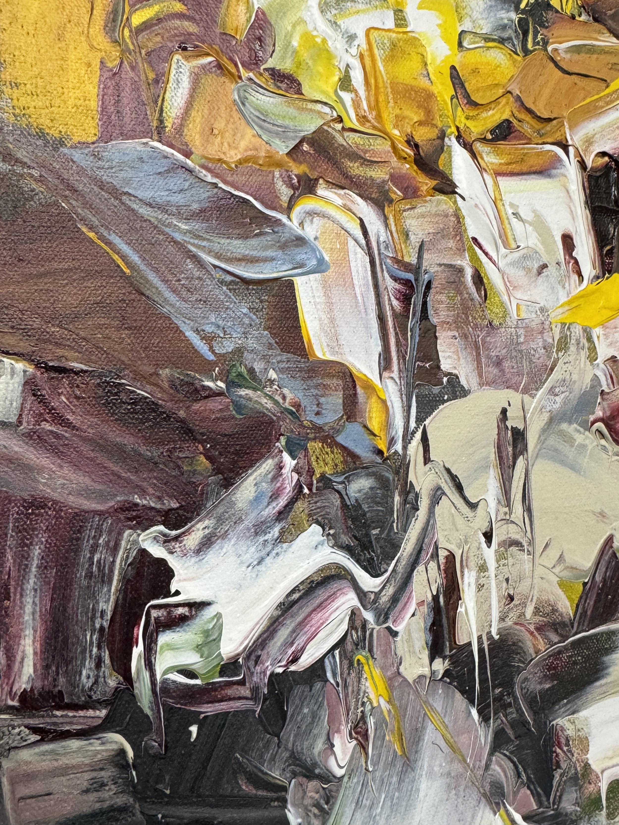 Continuum II by Tejinder Kanda - Contemporary Impasto Painting For Sale 16