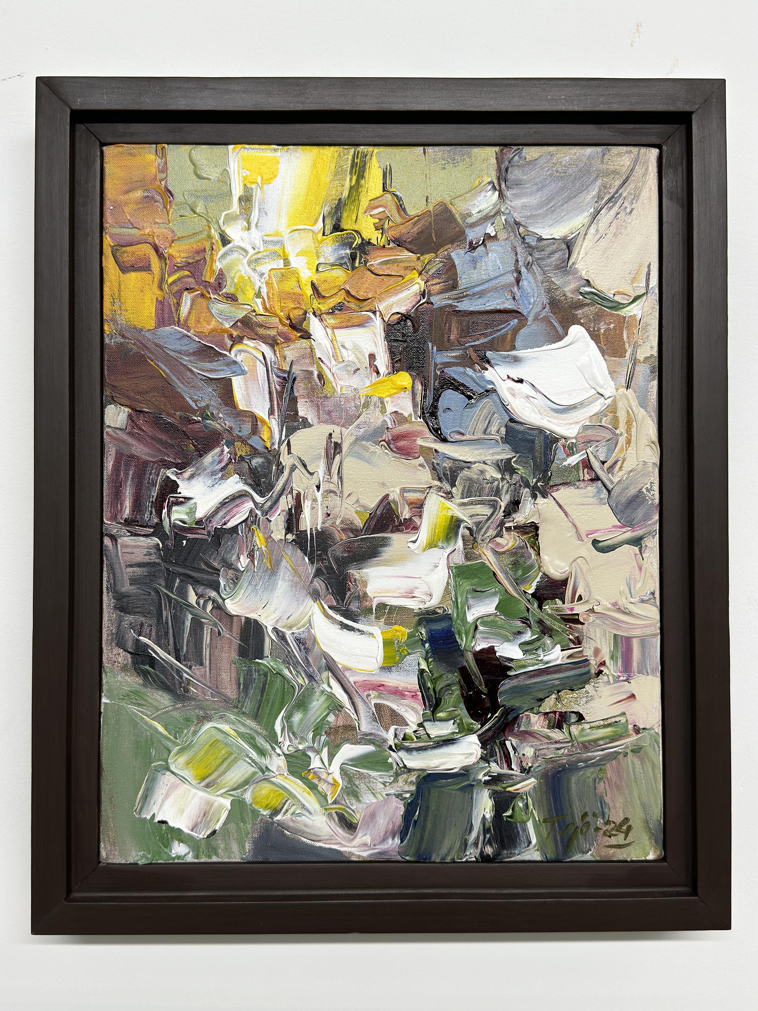 Continuum II by Tejinder Kanda - Contemporary Impasto Painting For Sale 1