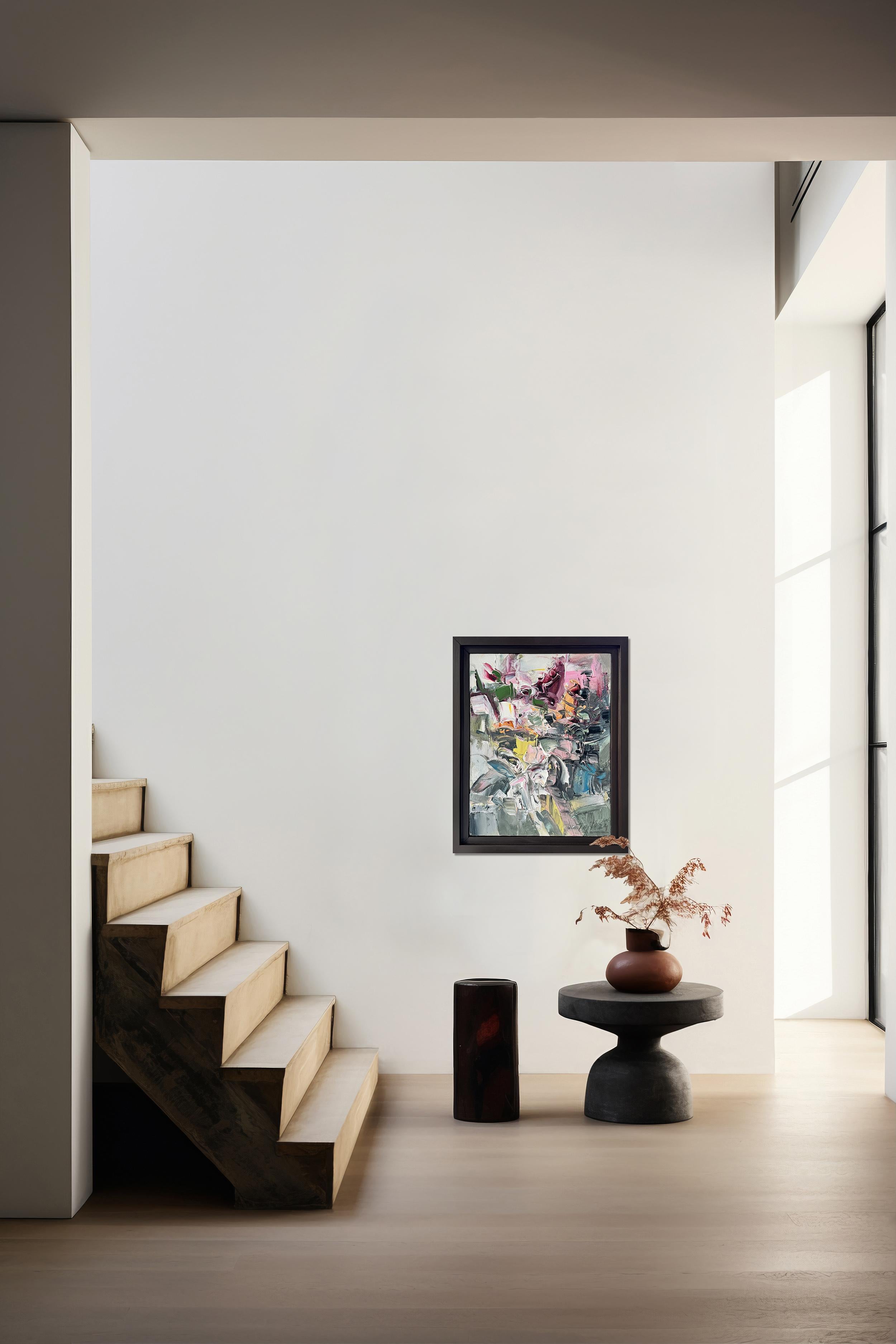 Continuum III by Tejinder Kanda - Contemporary Impasto Painting For Sale 14
