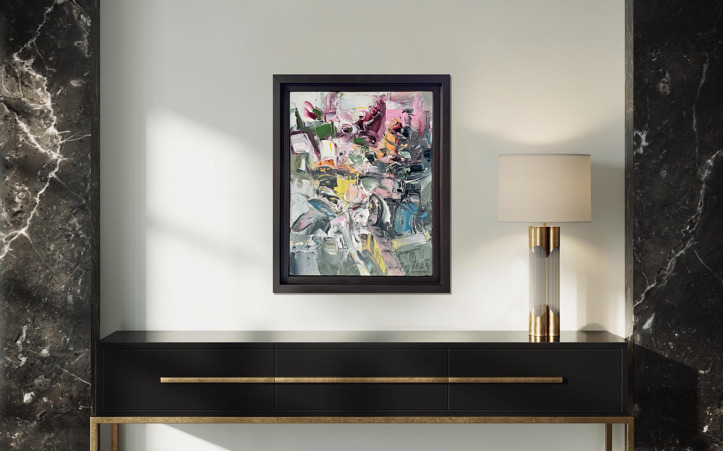 Continuum III by Tejinder Kanda - Contemporary Impasto Painting For Sale 2