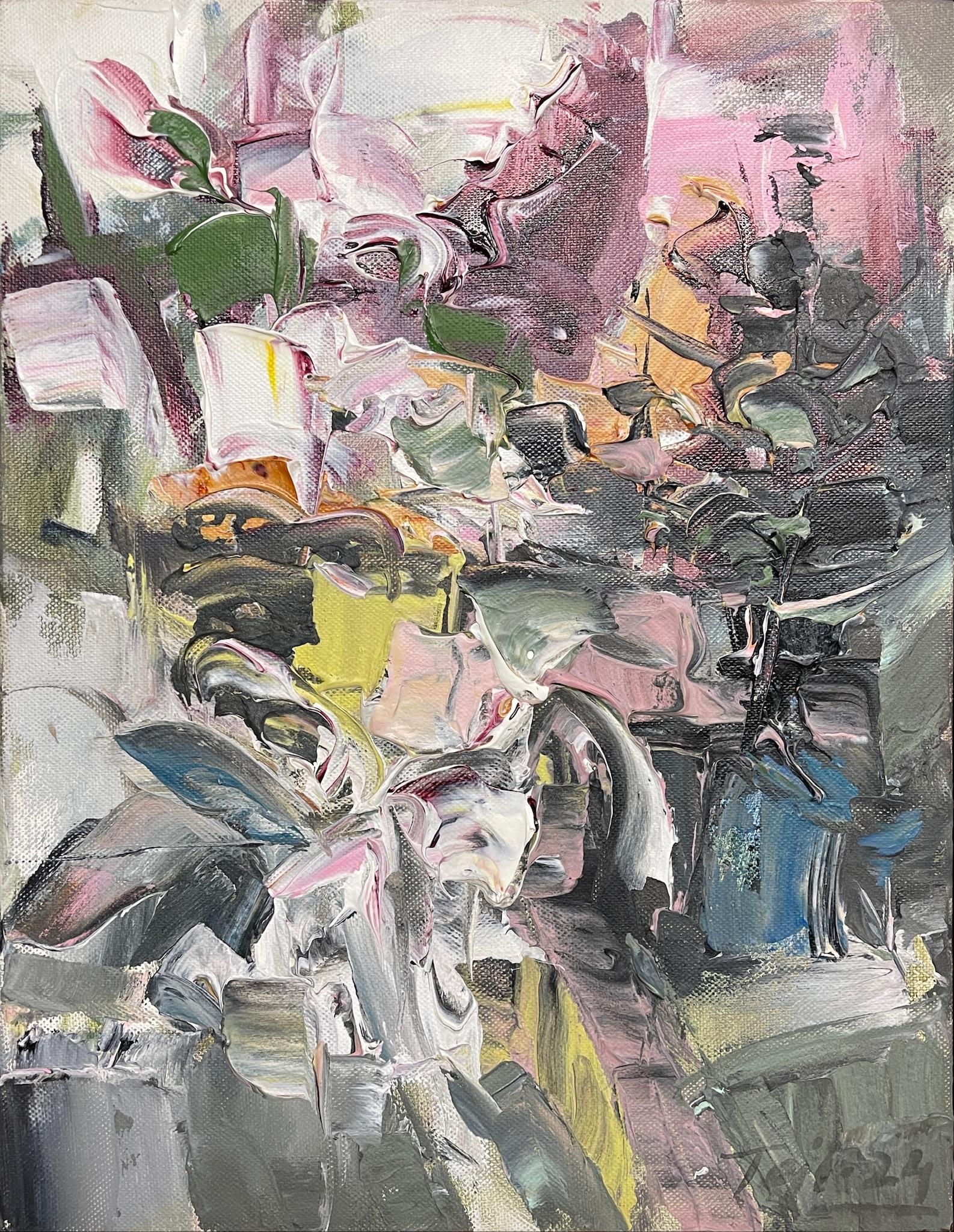 Continuum III by Tejinder Kanda - Contemporary Impasto Painting For Sale 3