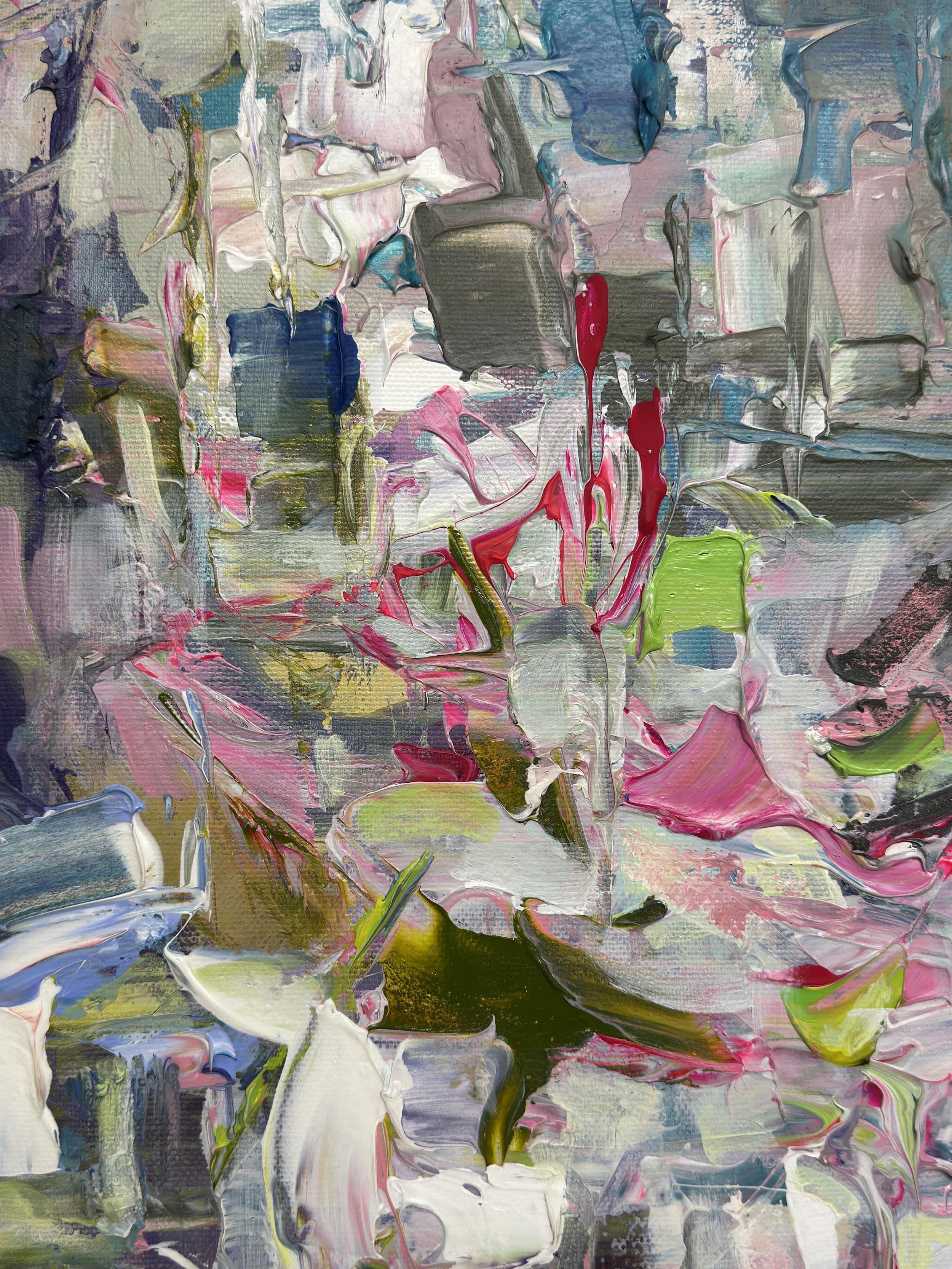 Eternal Enigma by Tejinder Kanda - Contemporary Impasto Painting For Sale 4