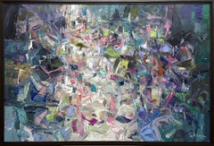 Enigma éternel de Tejinder Kanda - Peinture contemporaine à l'empâtement