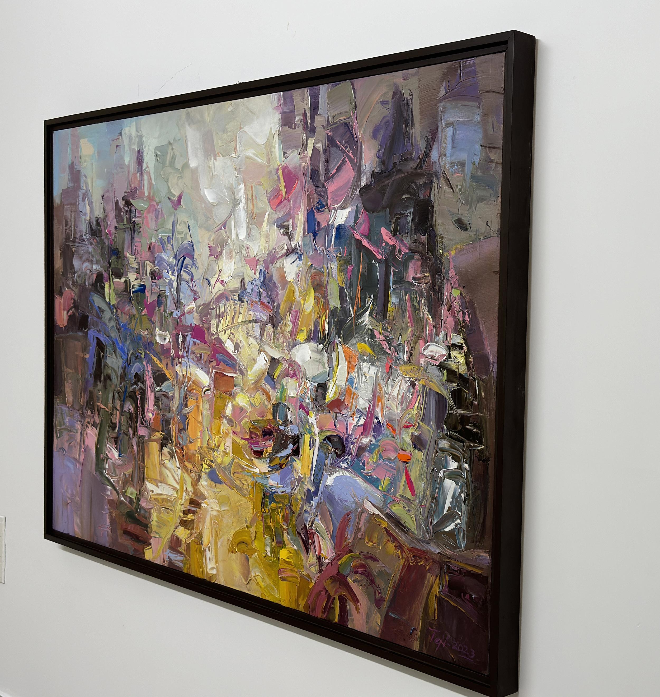 Holistic von Tejinder Kanda - Zeitgenössische Impasto-Malerei im Angebot 6