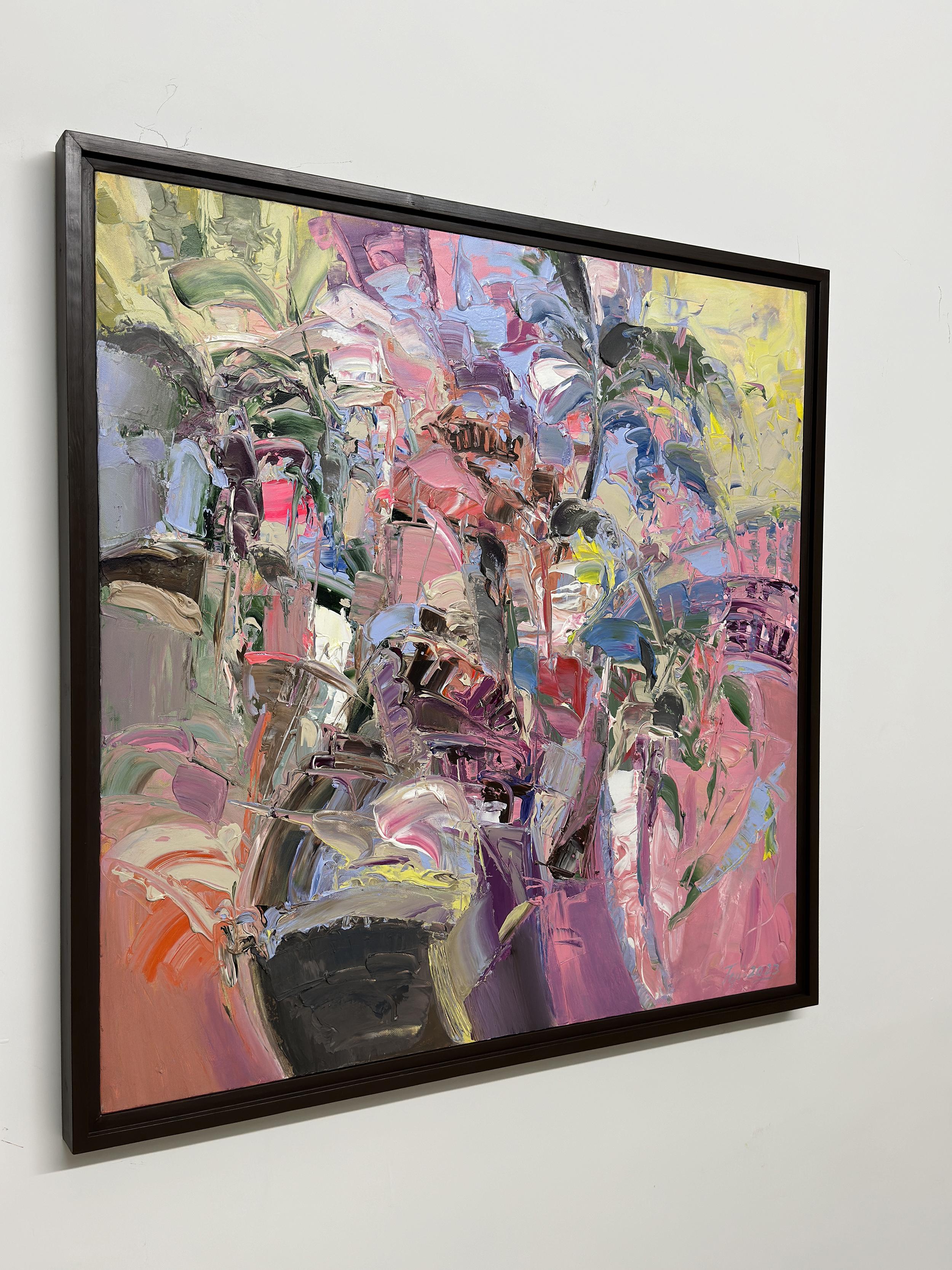In Within by Tejinder Kanda - Contemporary Impasto Painting For Sale 10