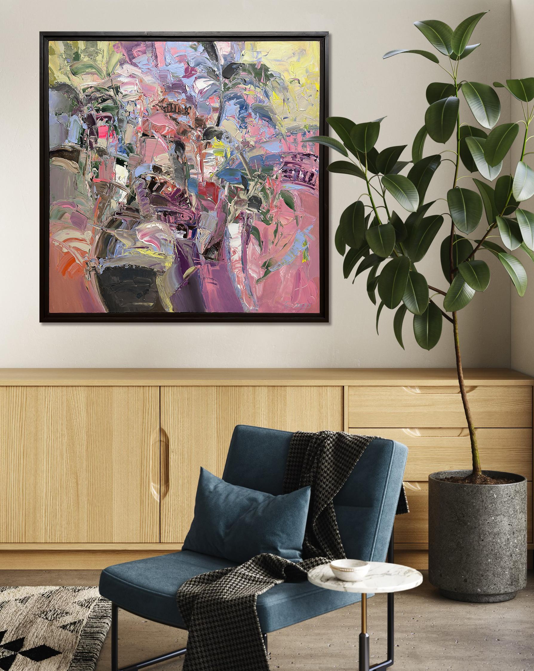 In Within by Tejinder Kanda - Contemporary Impasto Painting For Sale 6