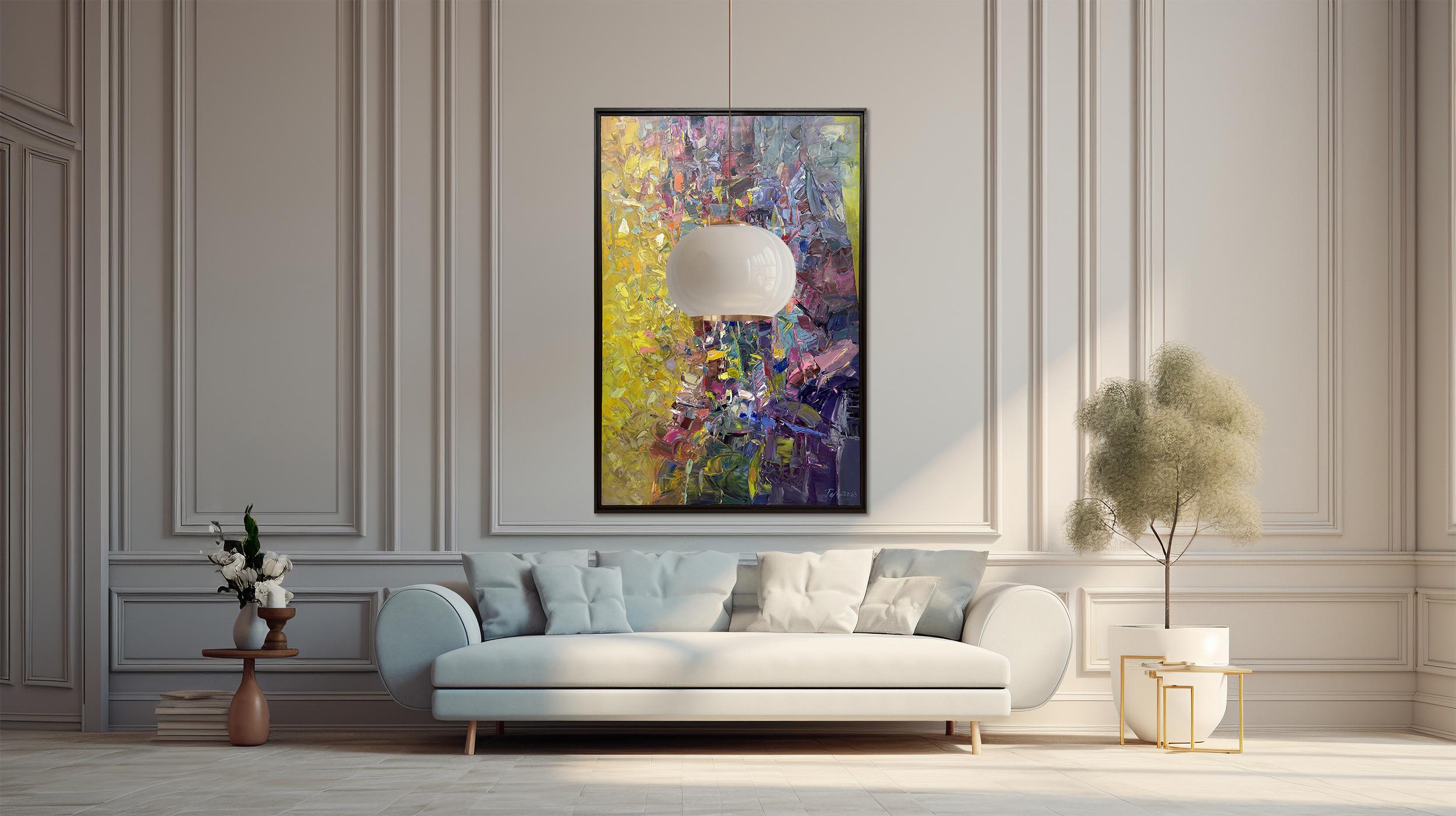 Overlapped by Tejinder Kanda - Contemporary Impasto Painting For Sale 13