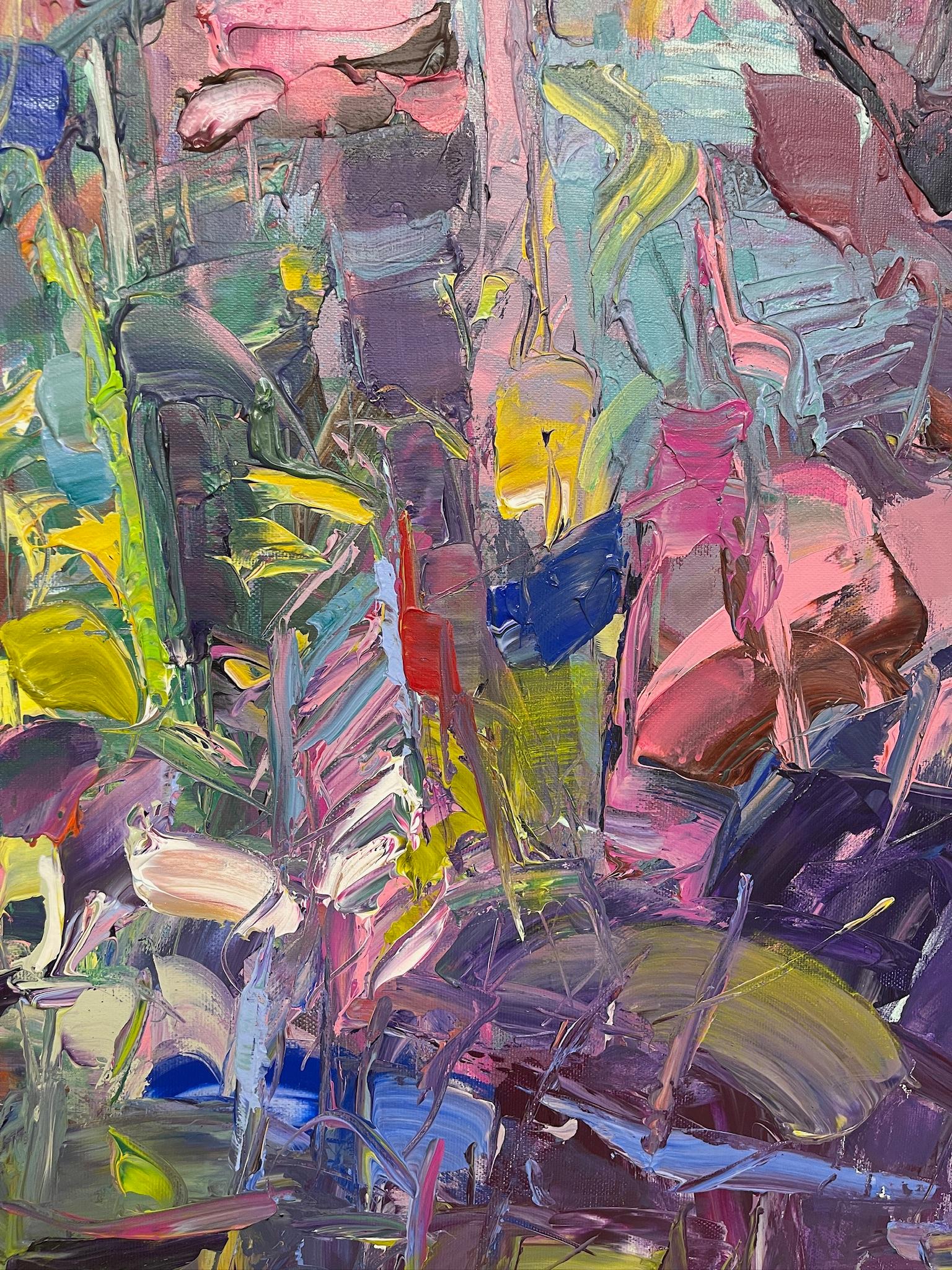 Overlapped by Tejinder Kanda - Contemporary Impasto Painting For Sale 8