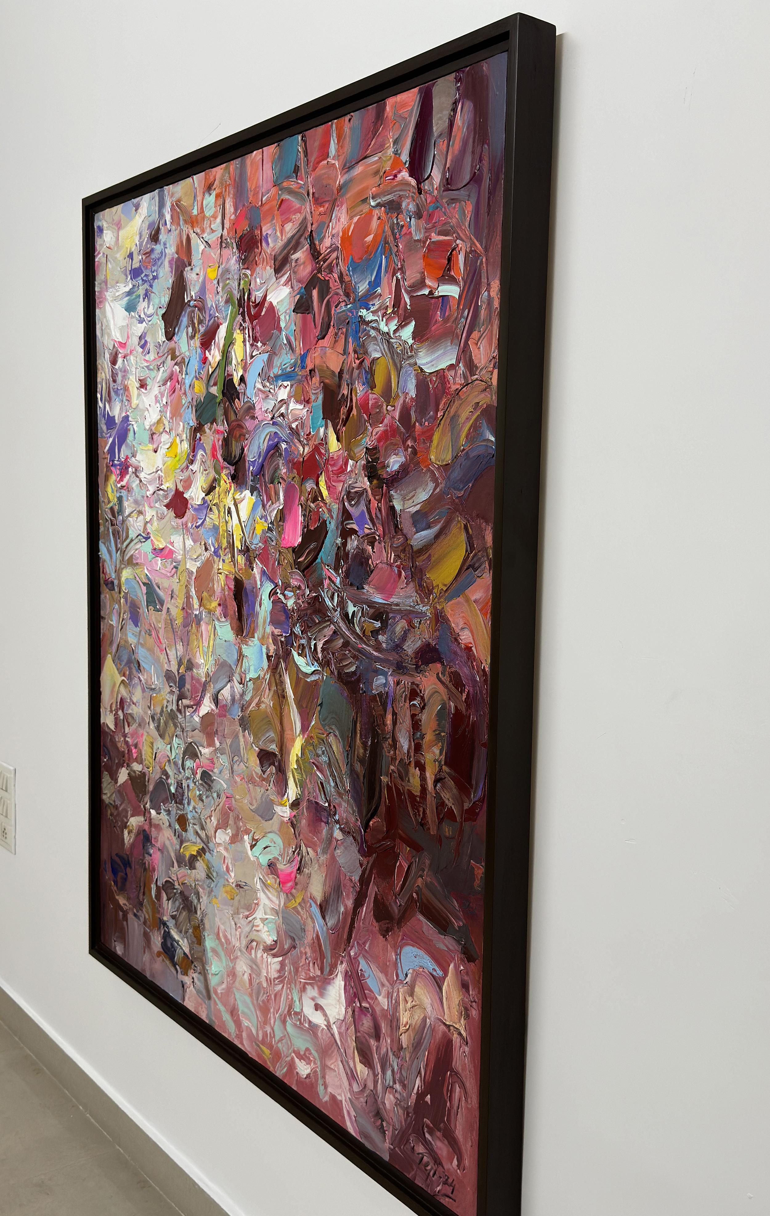 Vista by Tejinder Kanda - Contemporary Impasto Painting For Sale 9