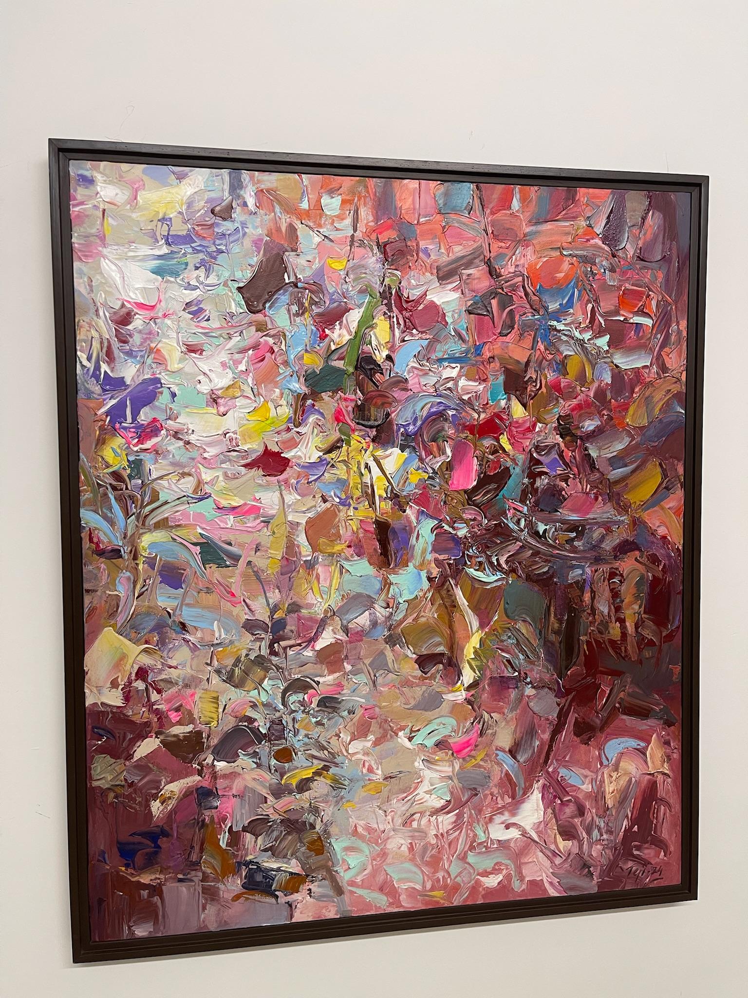 Vista by Tejinder Kanda - Contemporary Impasto Painting For Sale 1
