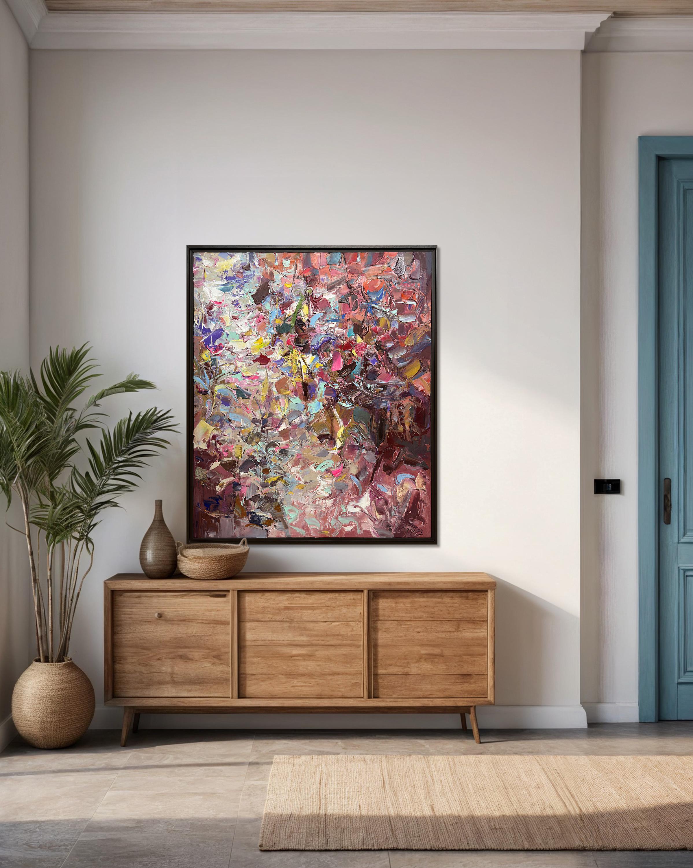 Vista by Tejinder Kanda - Contemporary Impasto Painting For Sale 2
