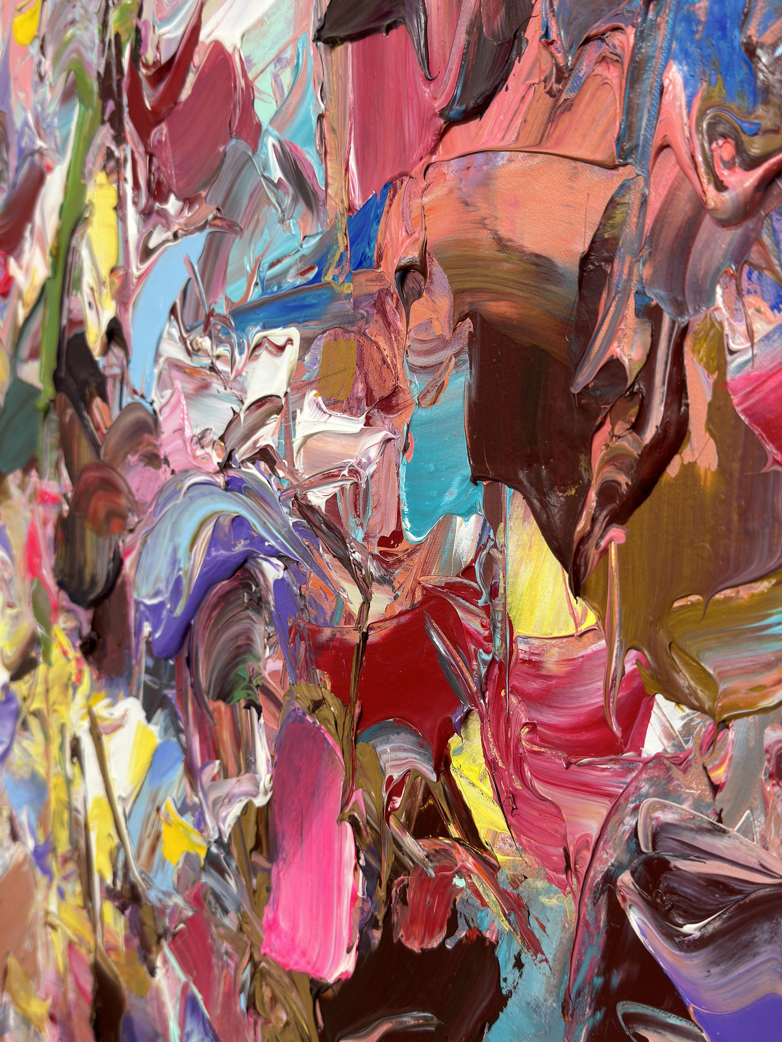 Vista by Tejinder Kanda - Contemporary Impasto Painting For Sale 3