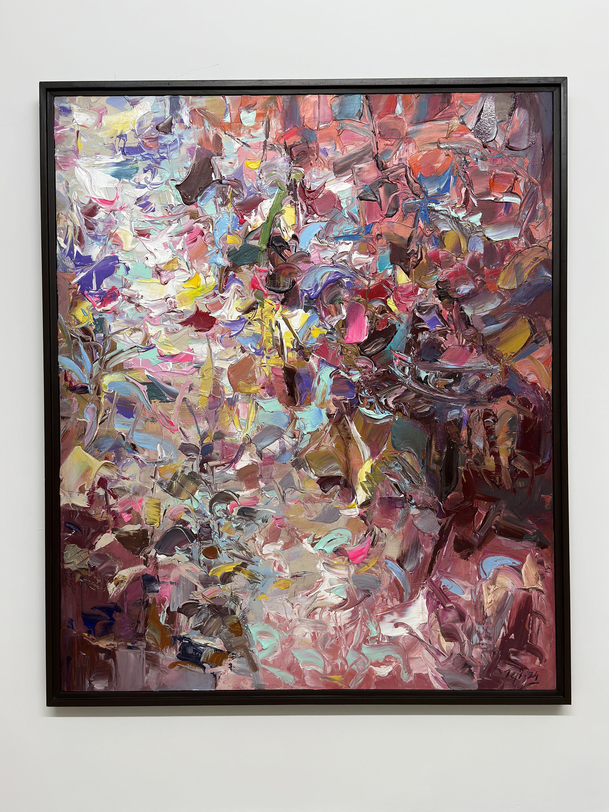 Vista by Tejinder Kanda - Contemporary Impasto Painting For Sale 5