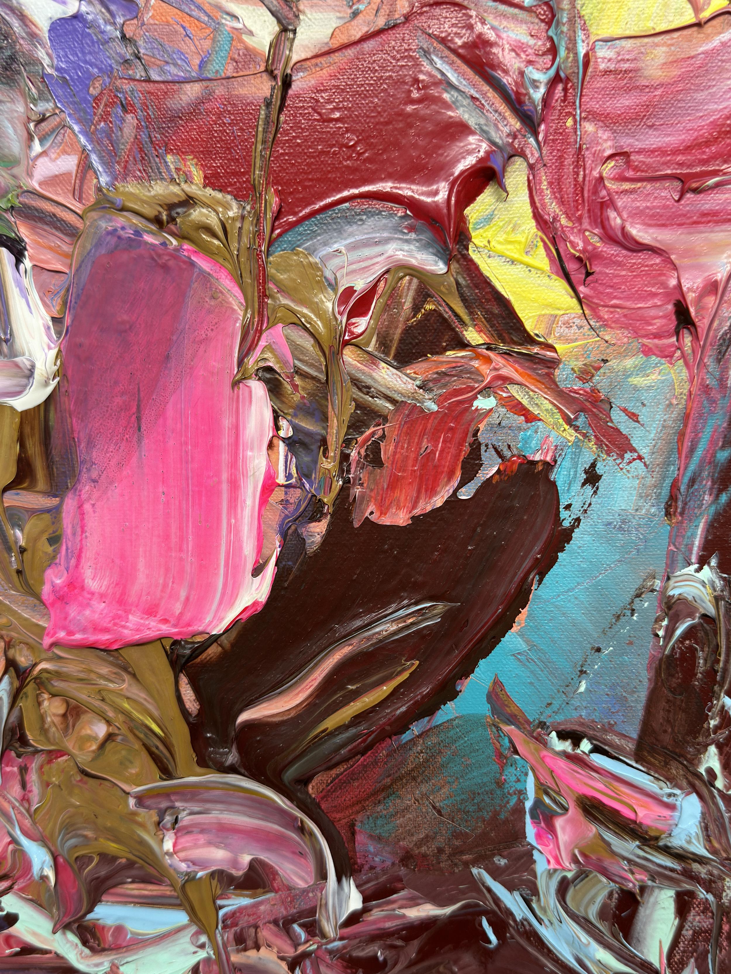 Vista by Tejinder Kanda - Contemporary Impasto Painting For Sale 6
