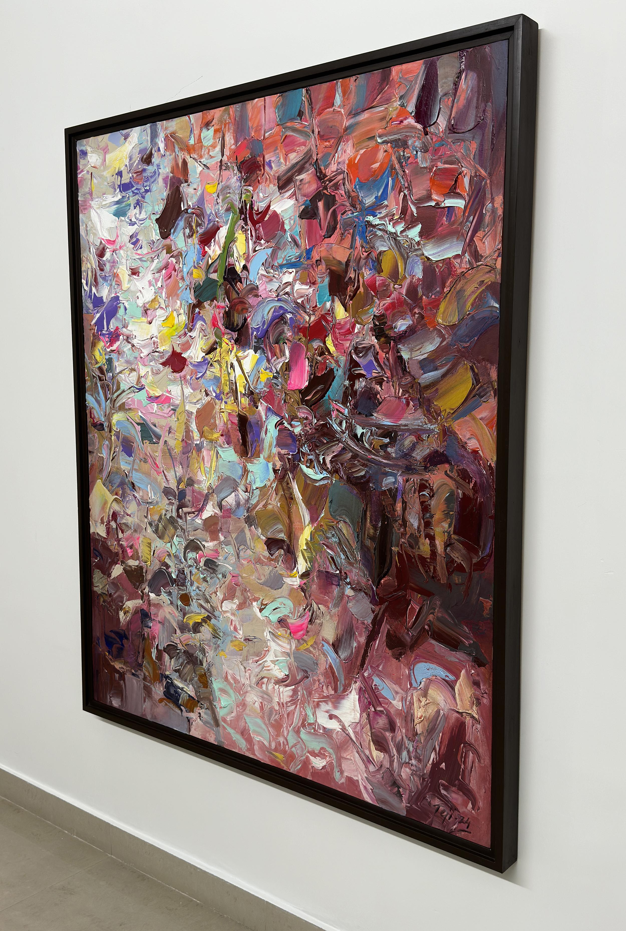 Vista by Tejinder Kanda - Contemporary Impasto Painting For Sale 7