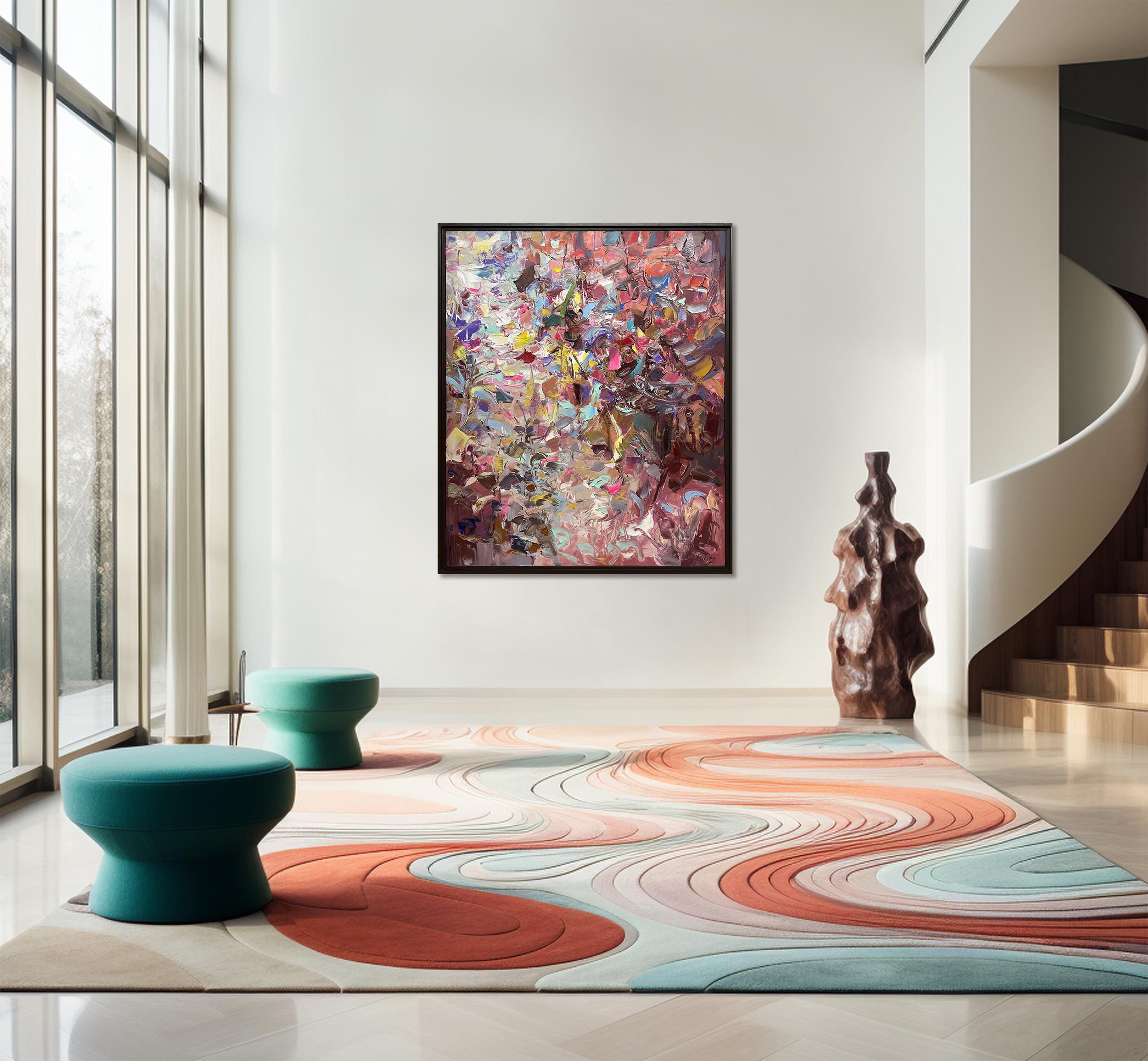 Vista by Tejinder Kanda - Contemporary Impasto Painting For Sale 8