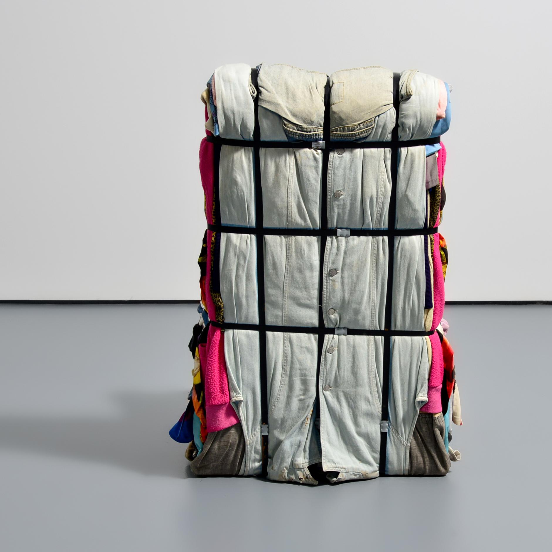 Tejo Remy “Rag” Chair, Denim For Sale 3