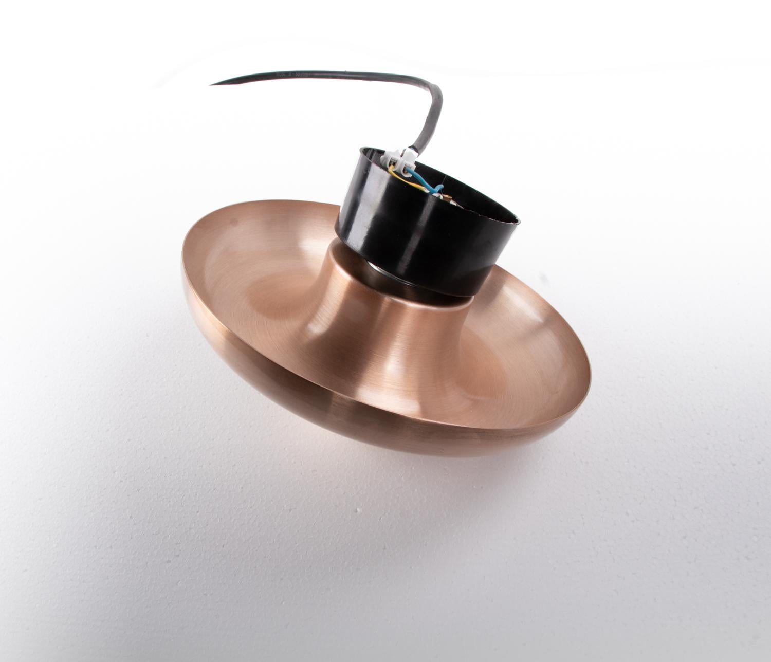 Mid-Century Modern Pair of Rosegold Space Age Wall Lights by Teka No 7819, Germany 1960 For Sale