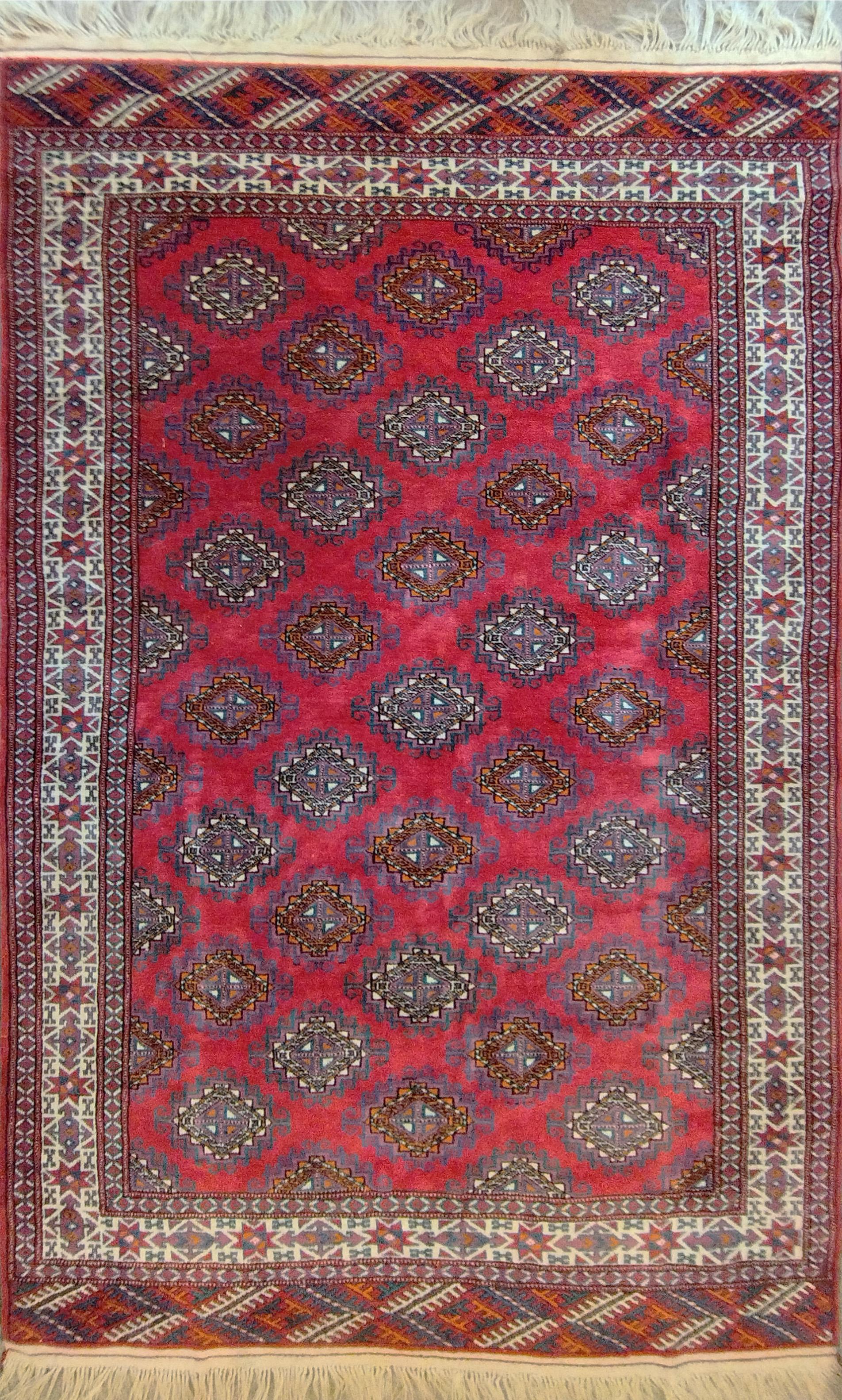 Wool Teke Turkmene Rug - 210x125 - No. 934 For Sale