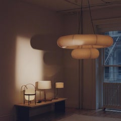 Lampe à suspension circulaire P4 Tekio en papier Washi japonais pour Santa & Cole