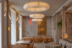 Hängeleuchte „Tekio Circular P8“ aus japanischem Washi-Papier für Santa & Cole