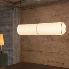 'Tekio Horizontal P2' Pendant Lamp in Japanese Washi Paper for Santa & Cole
