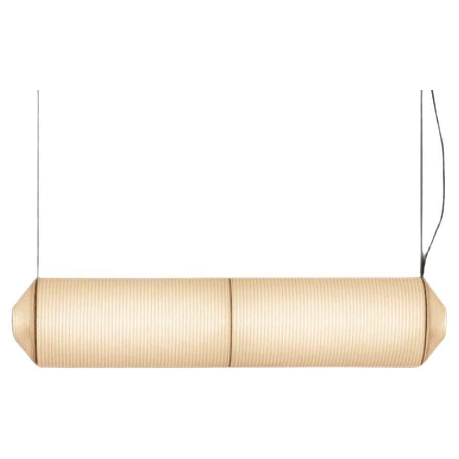 Lampe suspendue Tekio Horizontal P2 en papier Washi japonais pour Santa & Cole