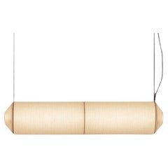 'Tekio Horizontal P2' Pendant Lamp in Japanese Washi Paper for Santa & Cole