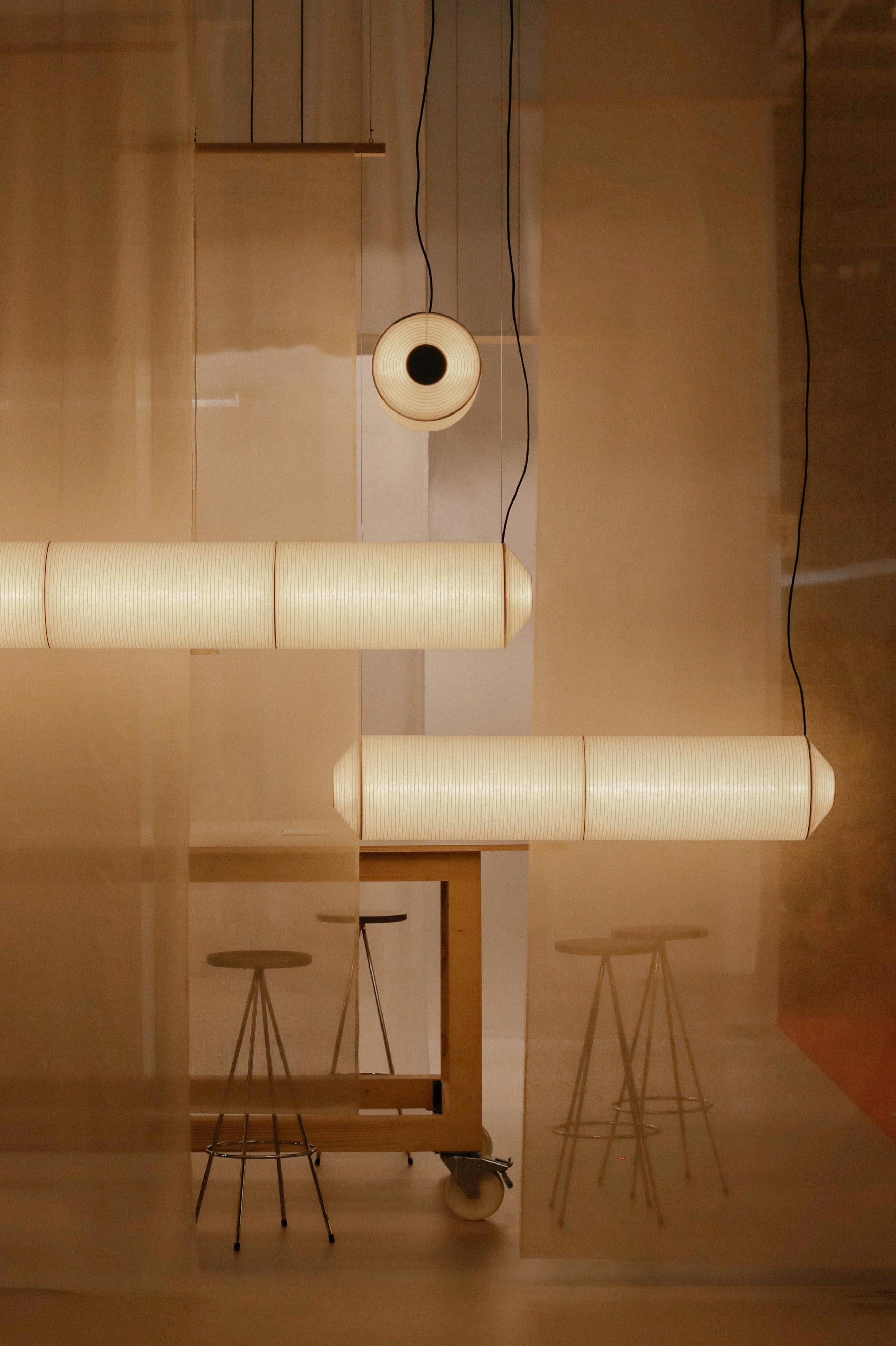 Moderno Lampada a sospensione Tekiò Horizontal P4 di Anthony Dickens in vendita