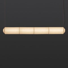 'Tekio Horizontal P4' Pendant Lamp in Japanese Washi Paper for Santa & Cole