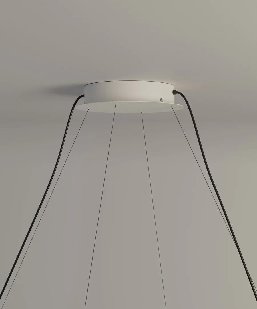 Metallo Lampada a sospensione 'Tekio Oval P12' in carta Washi giapponese per Santa & Cole in vendita