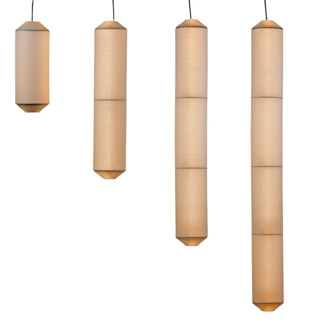 'Tekio Vertical P1' Pendant Lamp in Japanese Washi Paper for Santa & Cole For Sale 3