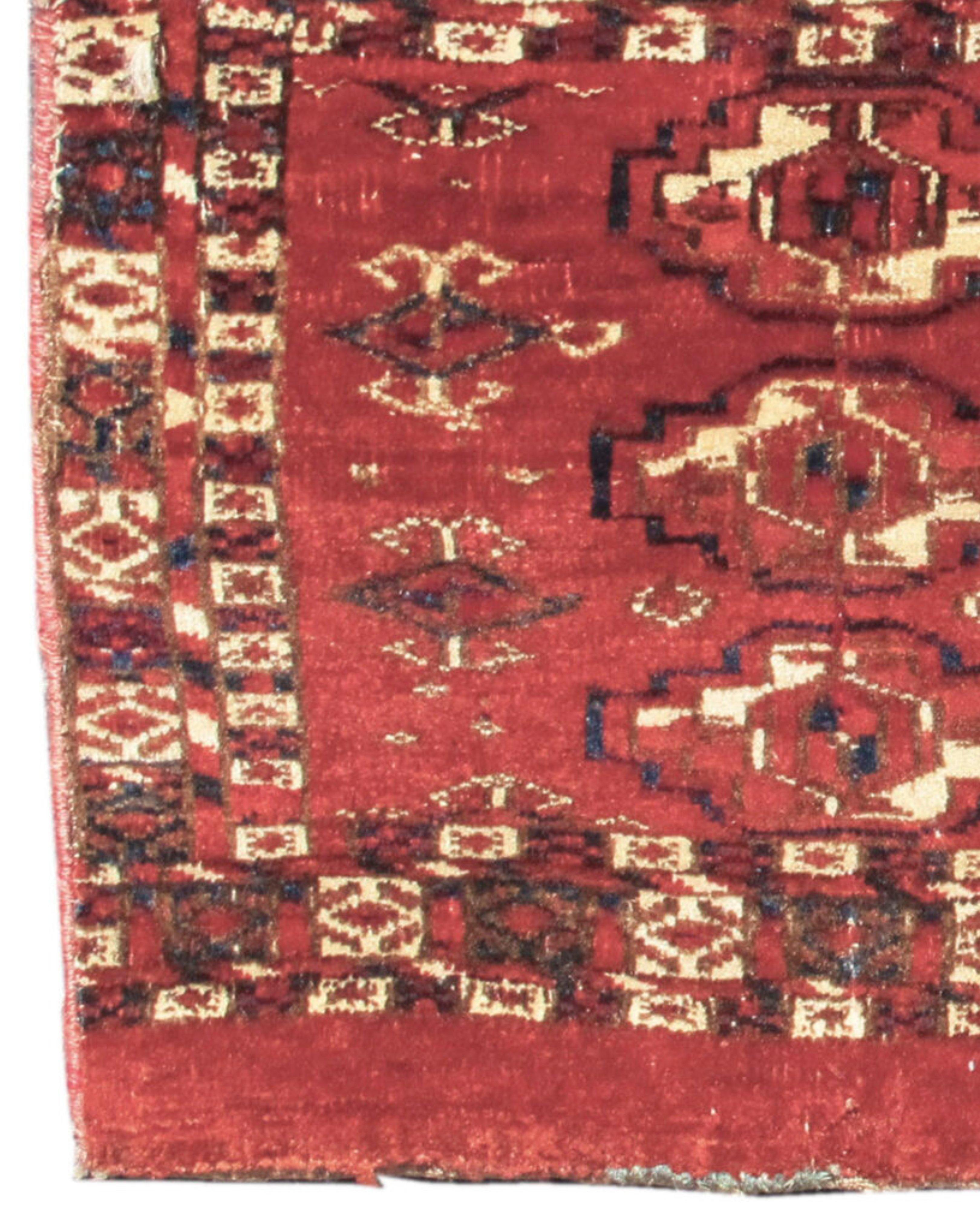 Hand-Knotted Tekke Mafrash Rug, Mid 19th Century For Sale