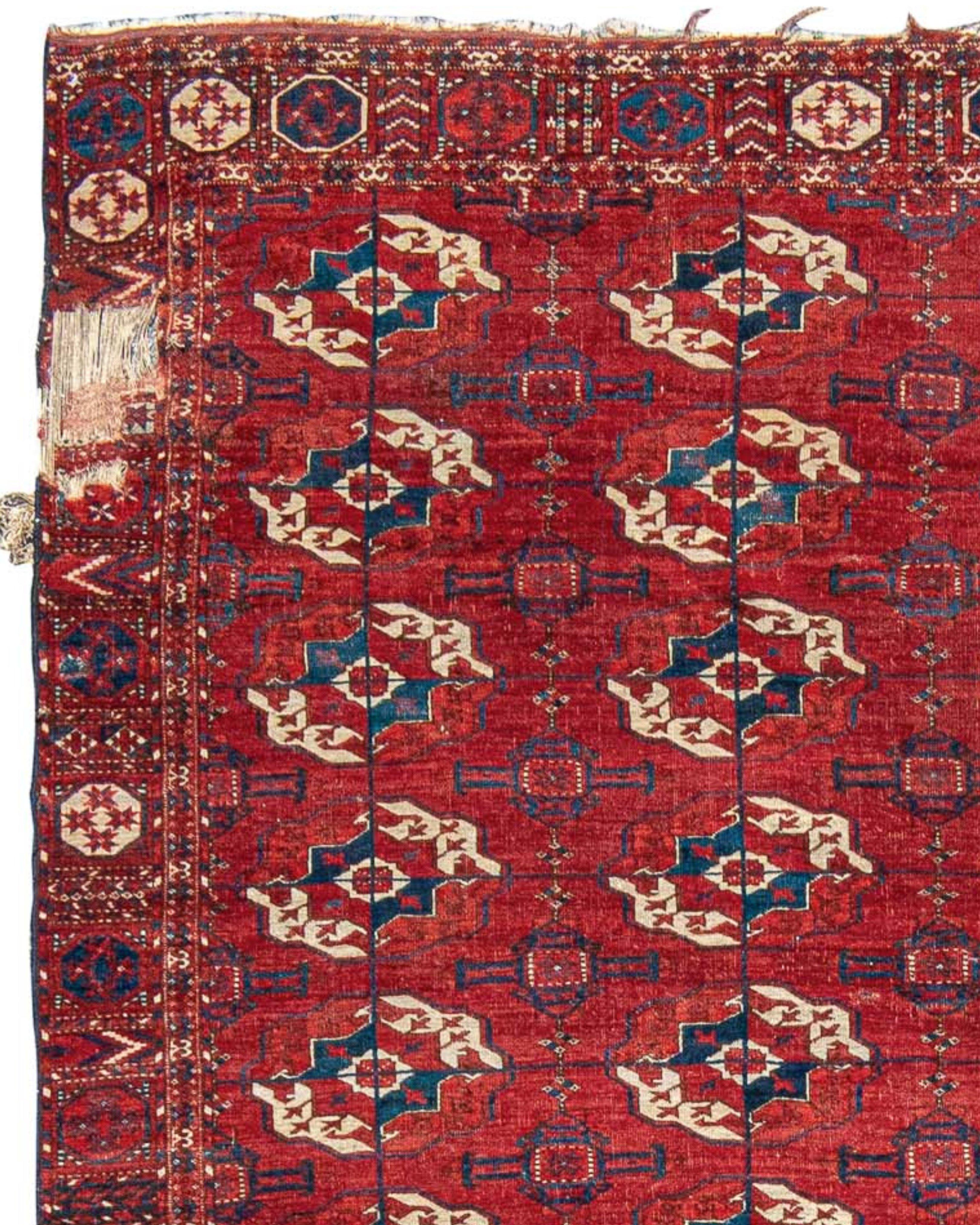 Turkmen Tekke Main Carpet, 19th century For Sale