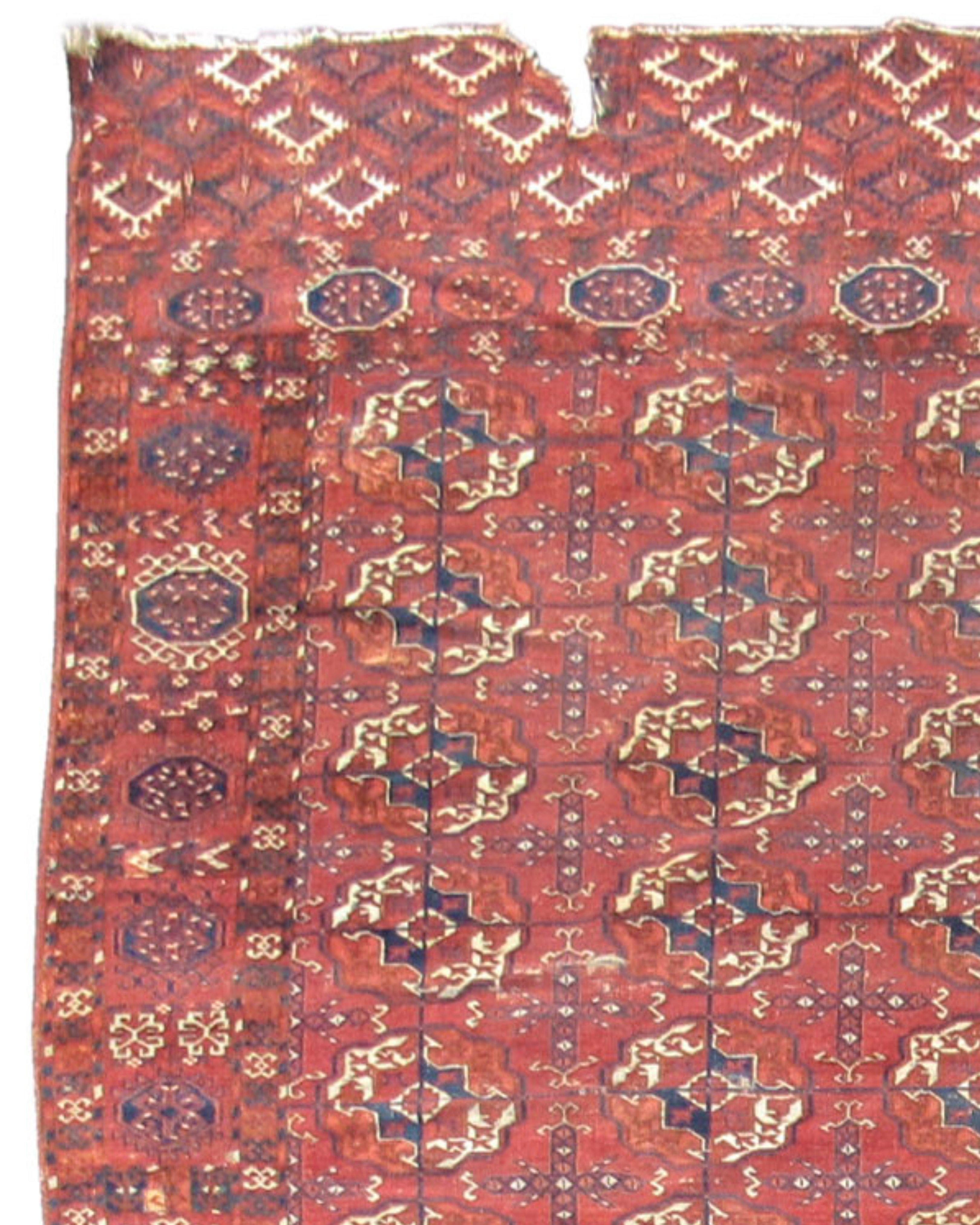 Turkmen Tekke Main Carpet, 19th Century For Sale