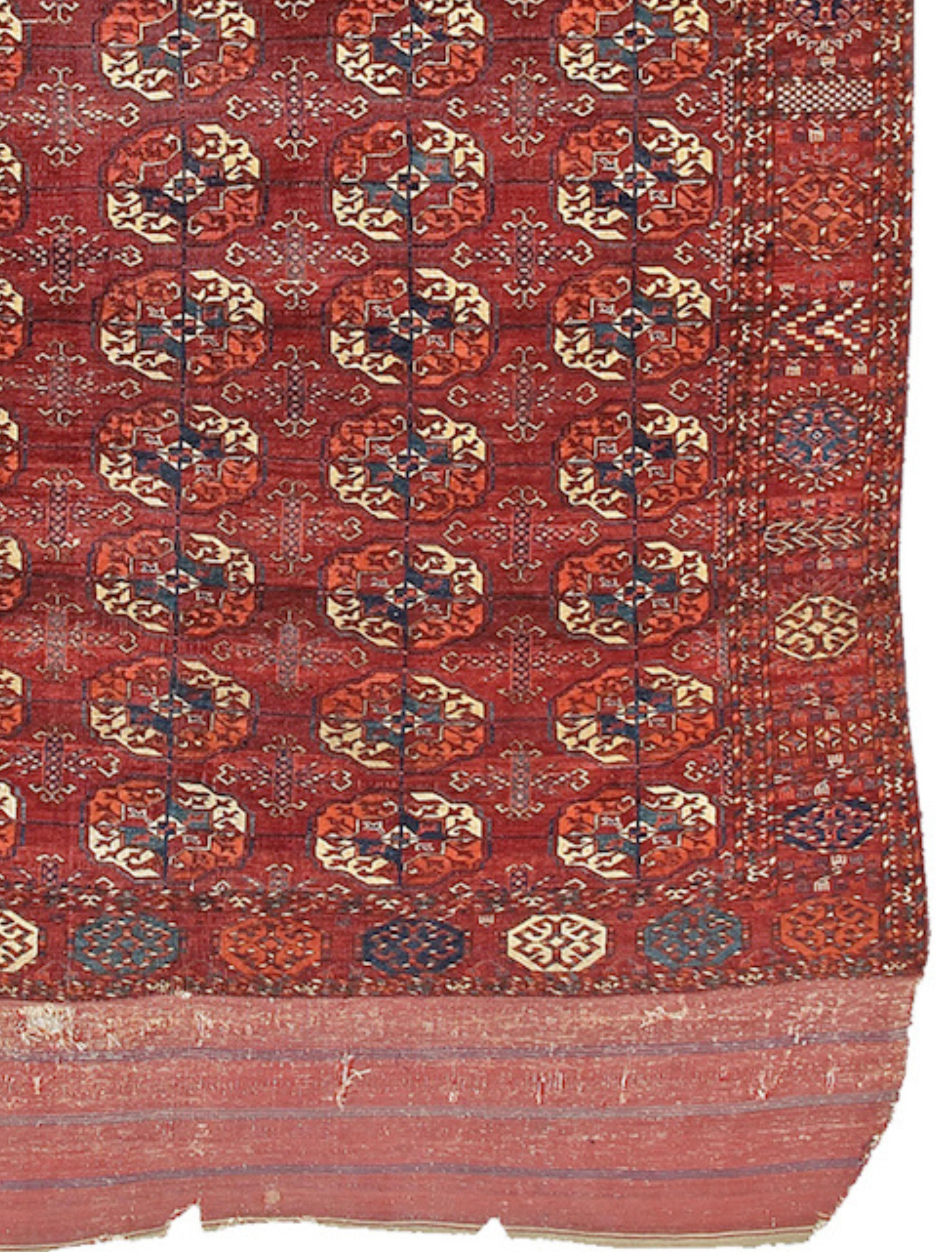 Tapis principal de Tekke, 19e siècle Bon état - En vente à San Francisco, CA