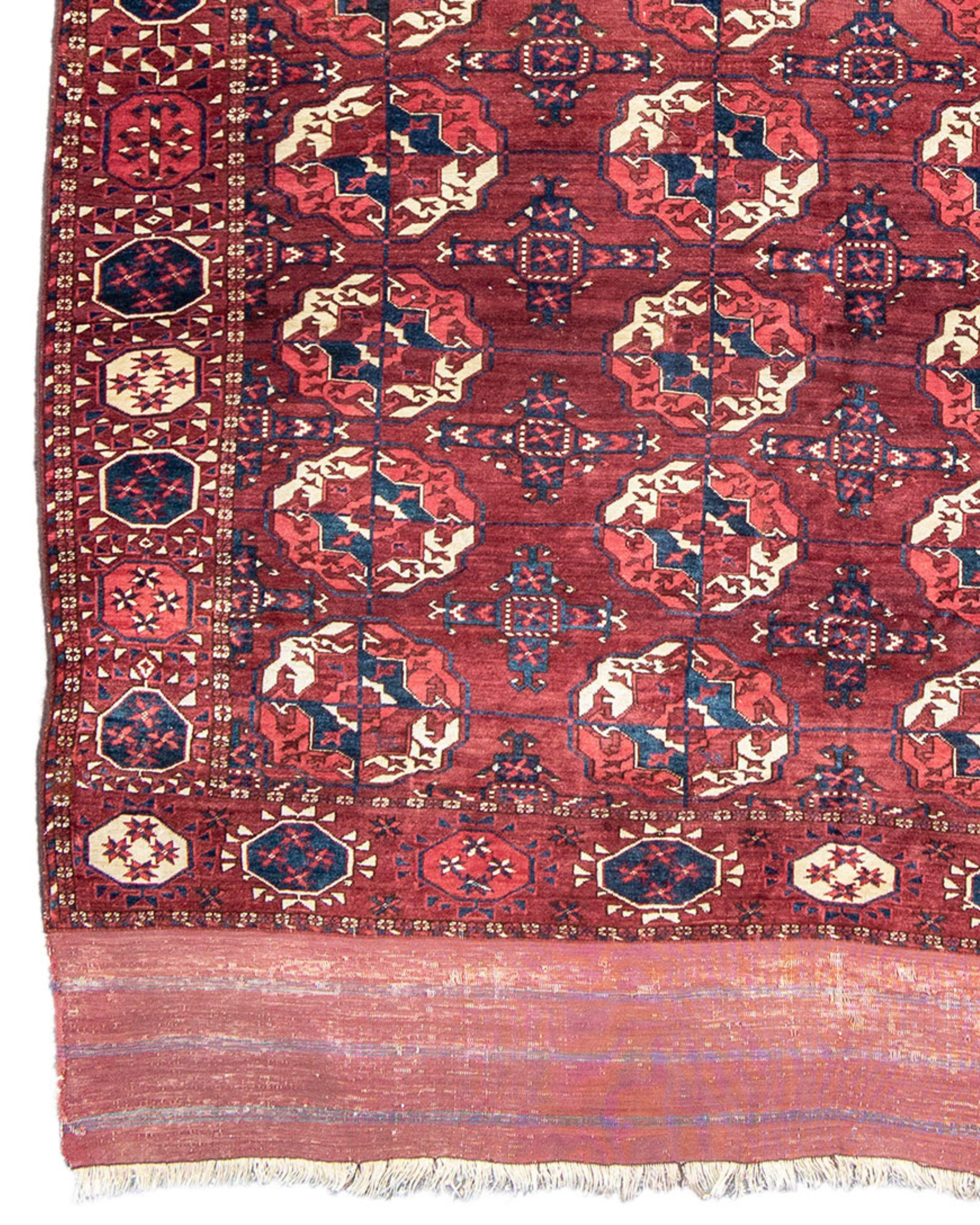 Turkmen Tekke Main Carpet, 3rd Quarter 19th Century For Sale