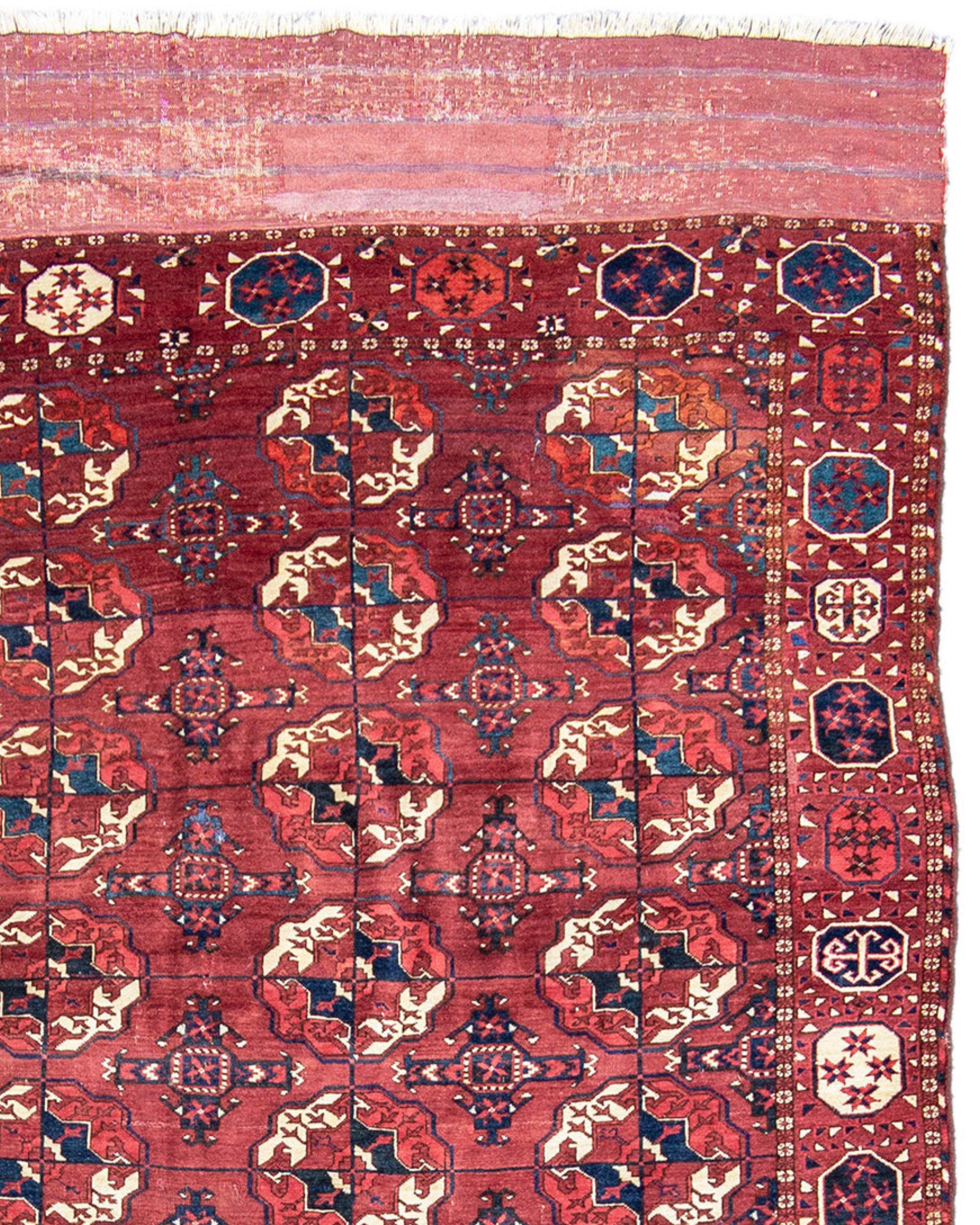 Tekke Main Carpet, 3rd Quarter 19th Century In Good Condition For Sale In San Francisco, CA
