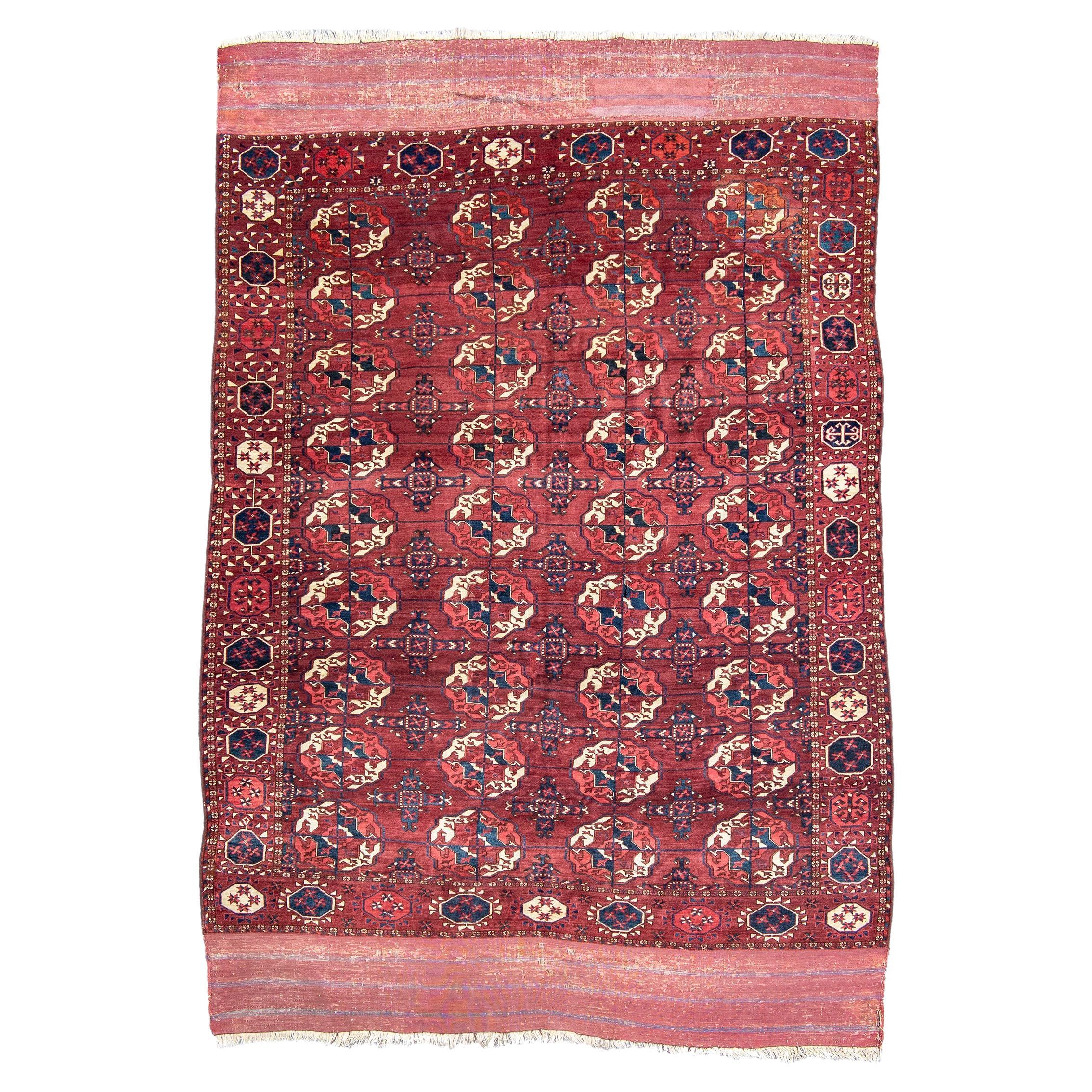 Tekke Main Carpet, 3rd Quarter 19th Century For Sale