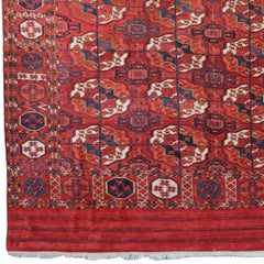 Tekke Main Carpet - Tekke Turkmen main carpet of small room size