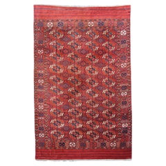 Tekke Main Carpet - Tekke Turkmen main carpet of small room size