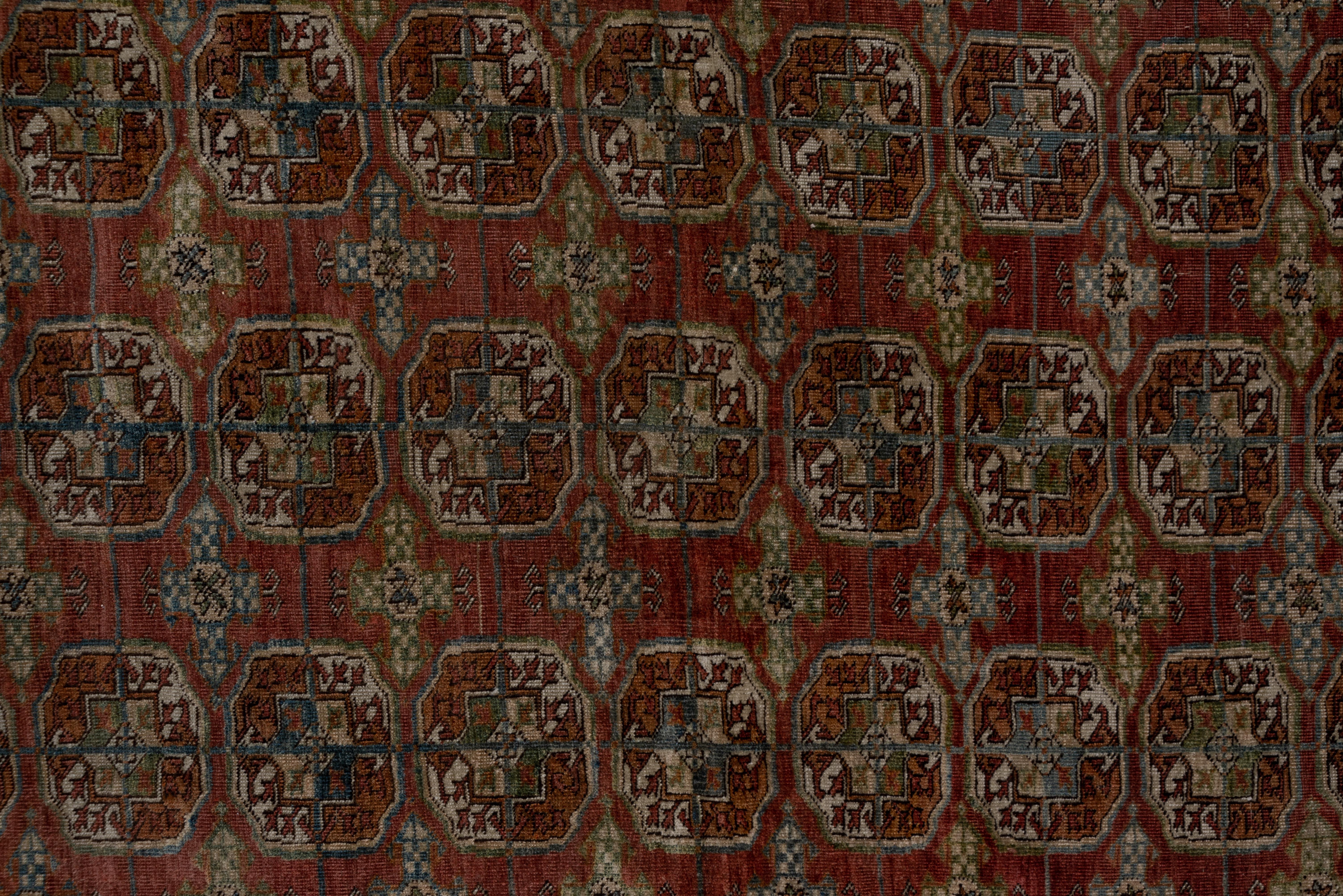Tribal Tekke Turkmen Main Carpet, circa 1910s