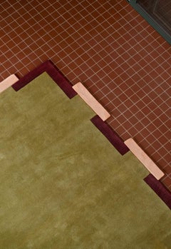 Teklan Fregio Wollteppich in Olive Blush, von Layered - Skandinavisches Design