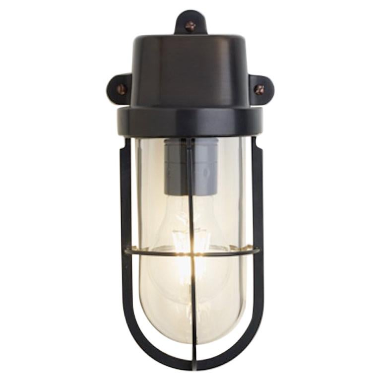 Tekna Admiral Wall Light in Dark Bronze Brass Finish with Clear Glass