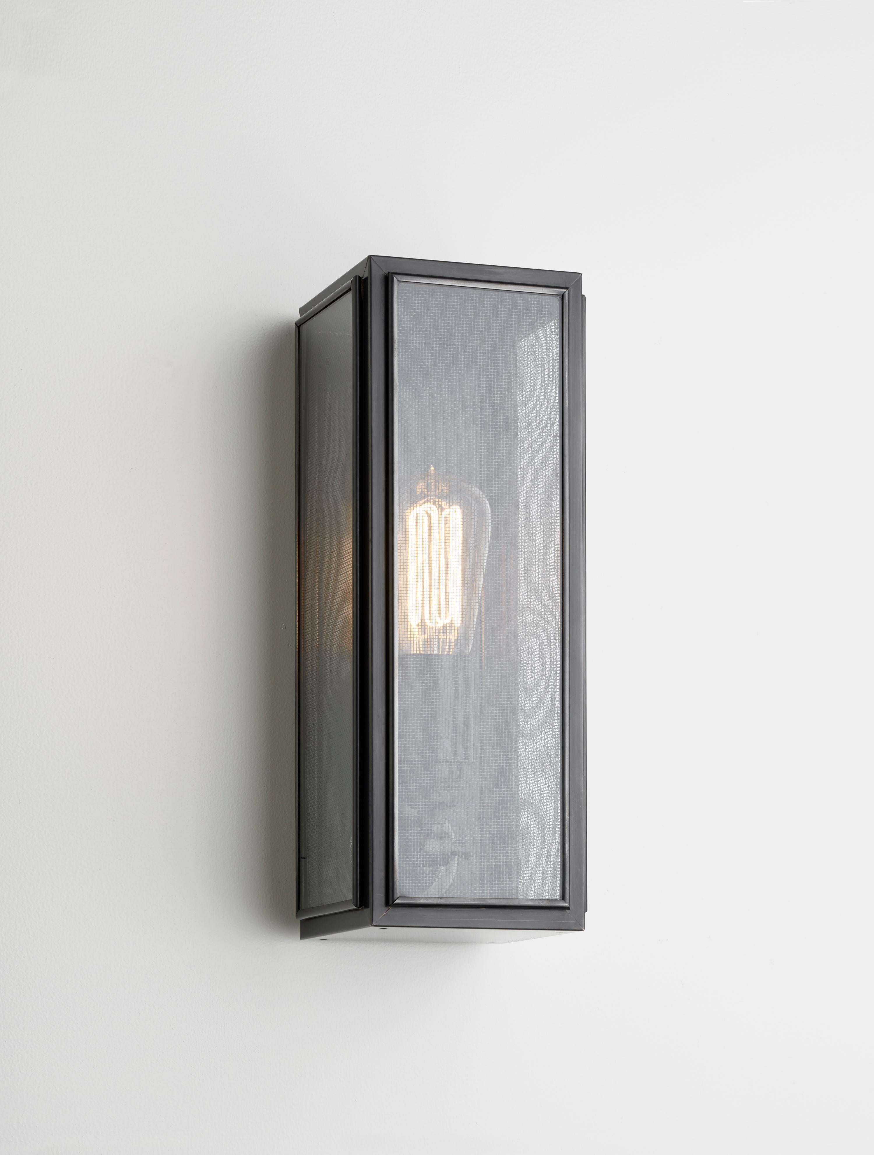 Modern Tekna Annet Gauze-C Wall Light with Dark Bronze Finish and Clear Glass For Sale