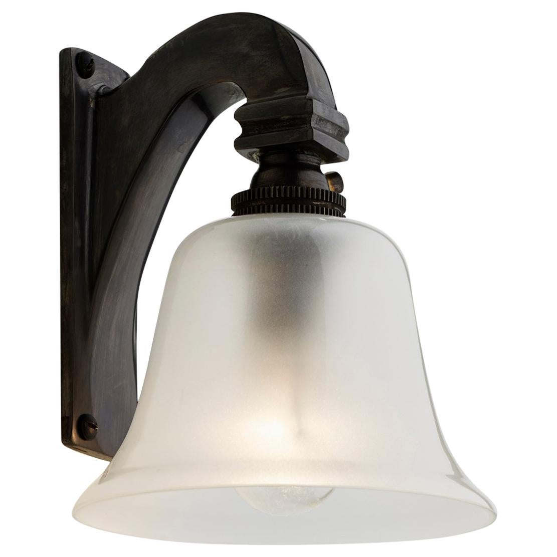 Tekna Bell Light 12V Wall Sconce in Dark Bronze with Frosted Glass