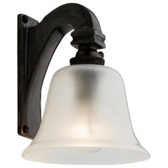 Applique murale Tekna Bell Light 230V en bronze foncé avec verre dépoli